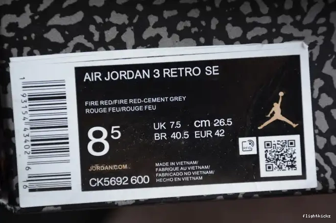 Air Cement Red 3 CK5692-600 Jordan 0629